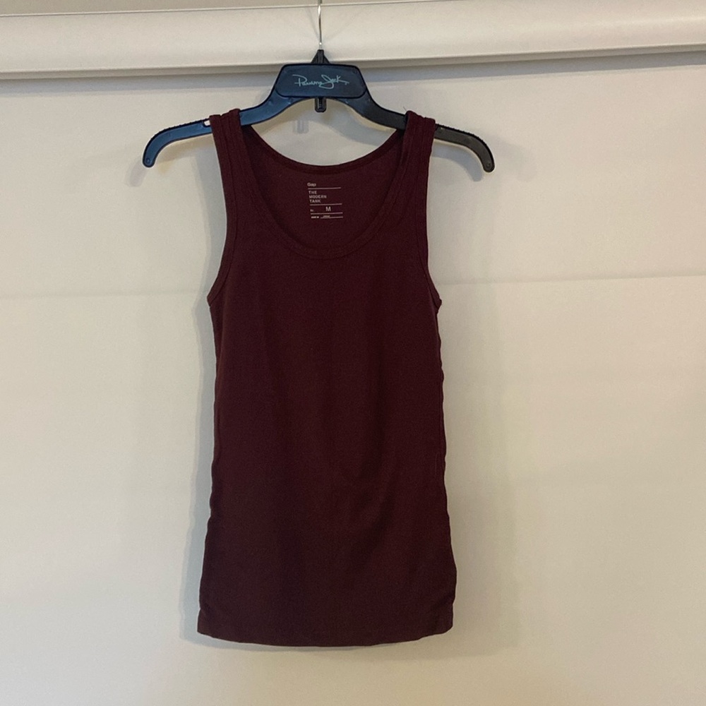 Gap The Modern Tank maroon medium